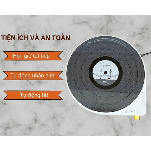 Bếp từ đơn lõi đồng Kaiyo hình nốt nhạc