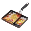 Chảo chống dính chữ nhật chia 2 ngăn Tamahashi 18x23cm