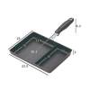 Chảo chống dính chữ nhật chia 2 ngăn Tamahashi 18x23cm