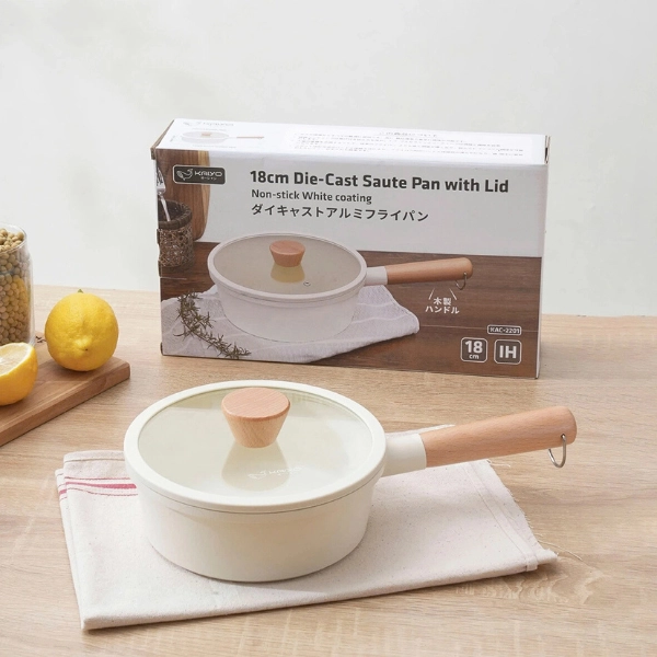 Chảo nhôm đúc nguyên khối, thành cao Elegant Kaiyo