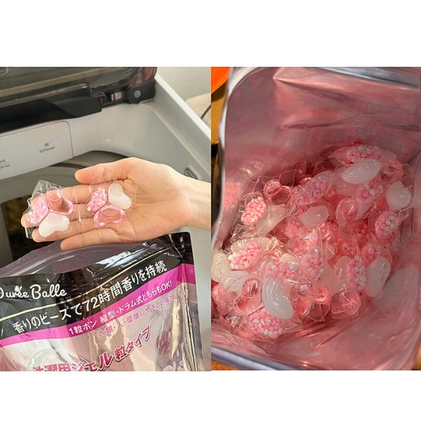 Túi 65 viên giặt xả Duree Balle hương hoa hồng