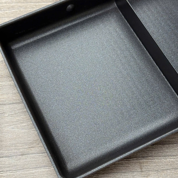 Chảo chống dính chữ nhật chia 2 ngăn Tamahashi 18x23cm