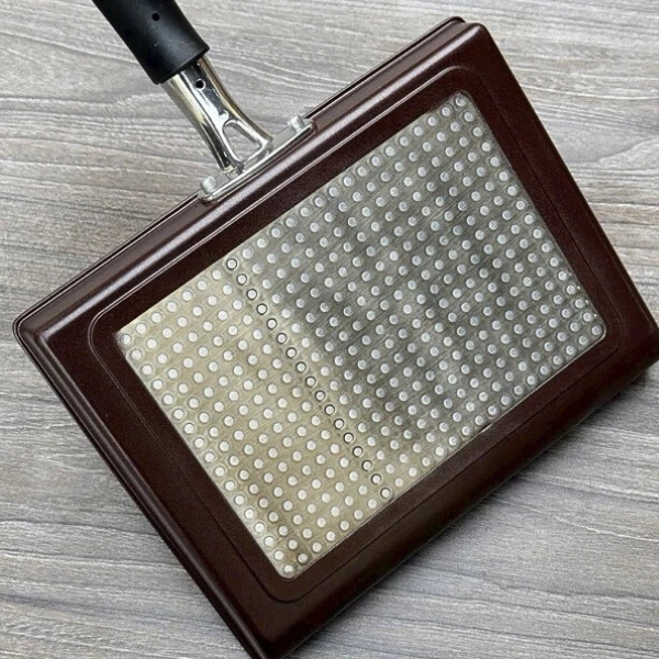 Chảo chống dính chữ nhật chia 2 ngăn Tamahashi 18x23cm