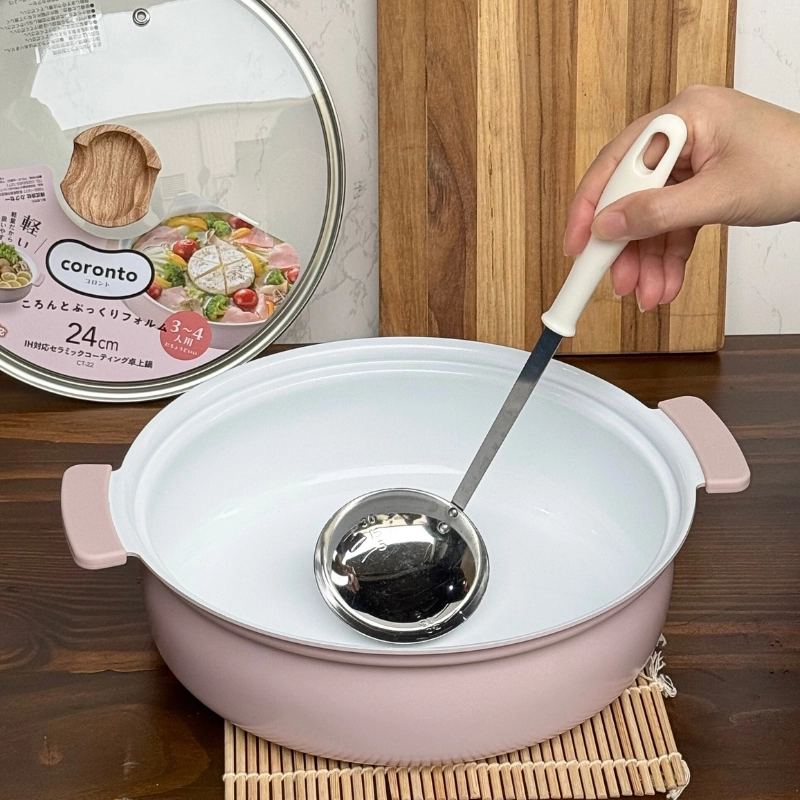 Nồi lẩu nhôm đúc chống dính Coronto Kakusee 24cm