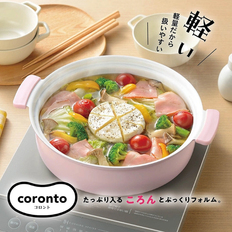 Nồi lẩu nhôm đúc chống dính Coronto Kakusee 24cm