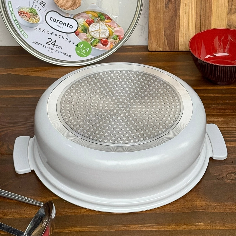 Nồi lẩu nhôm đúc chống dính Coronto Kakusee 24cm