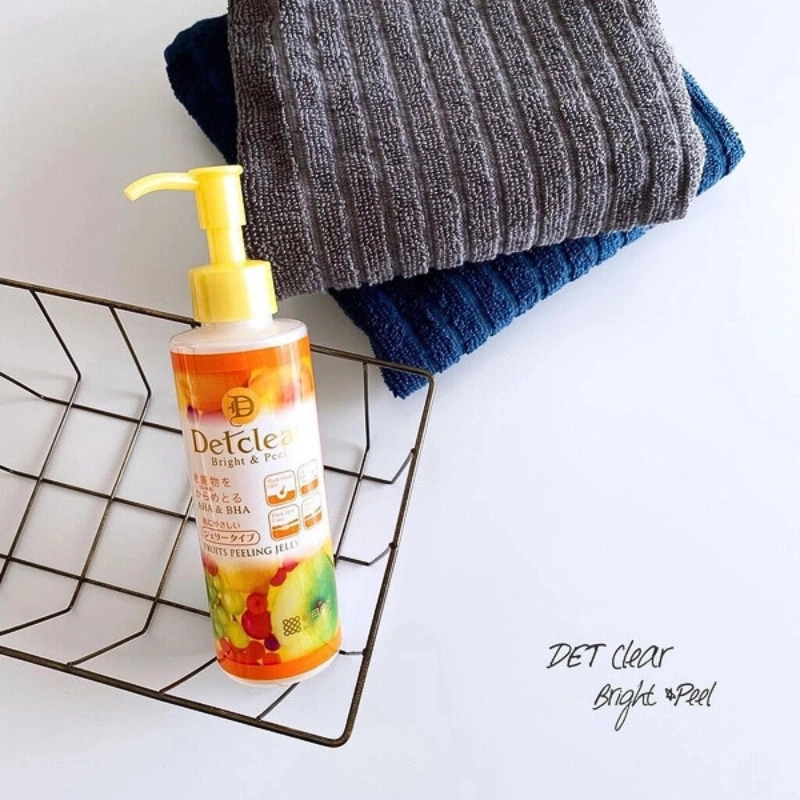 Gel tẩy tế bào chết Meishoku Detclear Bright & Peel 180ml (Hương trái cây)
