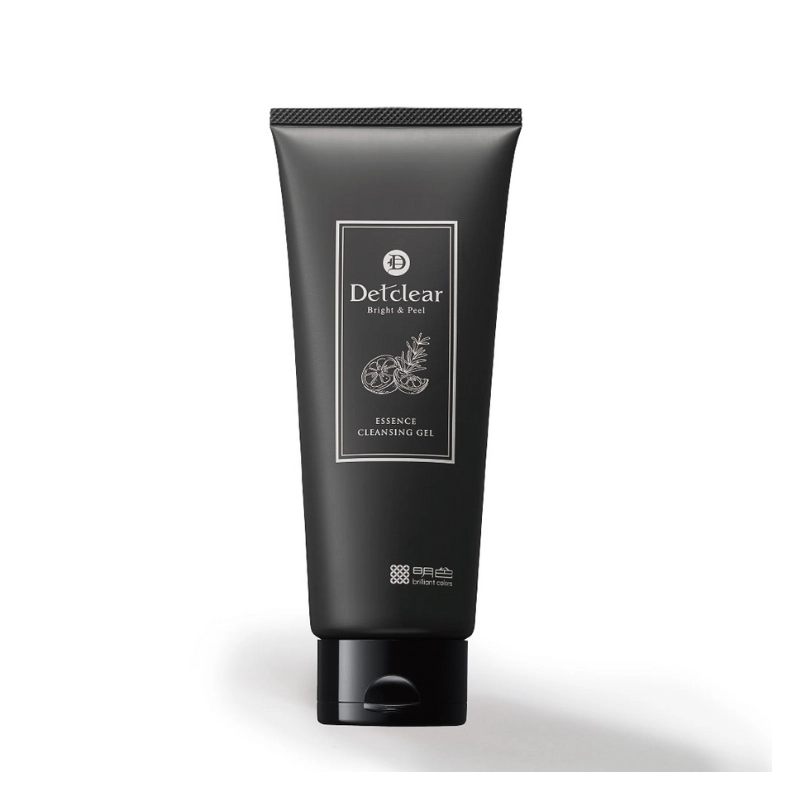 Gel làm sạch từ than và đất sét Meishoku Detclear Bright&Peel Essence Cleansing Gel (Charcoal Clay) 180G