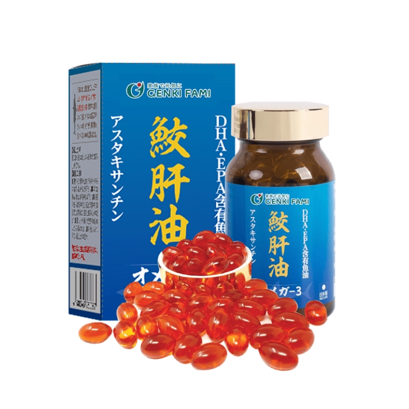 Dầu gan cá mập Genki Fami Omega 3 90 viên (Date 11/25)