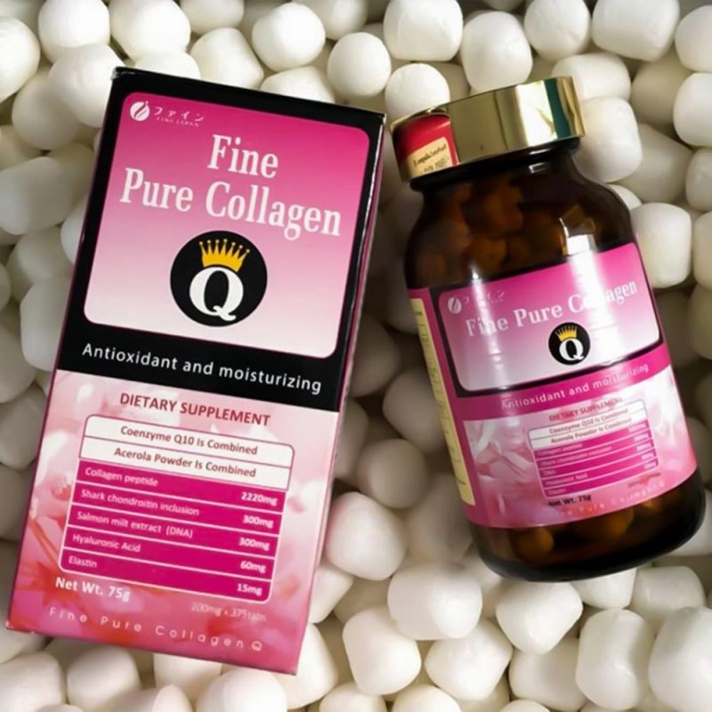 Combo 2 hộp viên uống đẹp da Fine Pure Collagen Q 375 viên