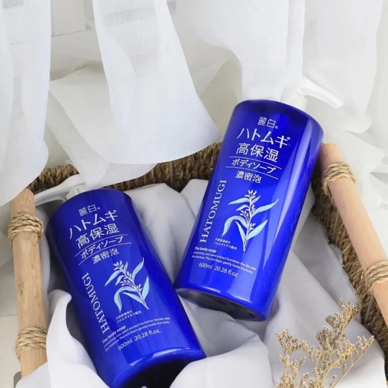 Sữa Tắm Hatomugi Ý Dĩ Dưỡng Ẩm Sâu & Làm Sáng Da Moisture Rich Body Soap 600ml 