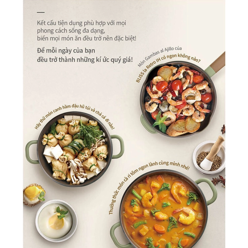 Nồi nhà bếp POONGNYUN Ceramic BLRPT-20B(IH)