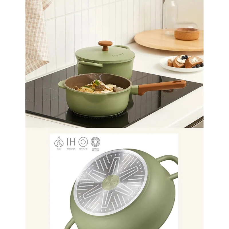 Nồi nhà bếp POONGNYUN Ceramic BLRPT-24C(IH)