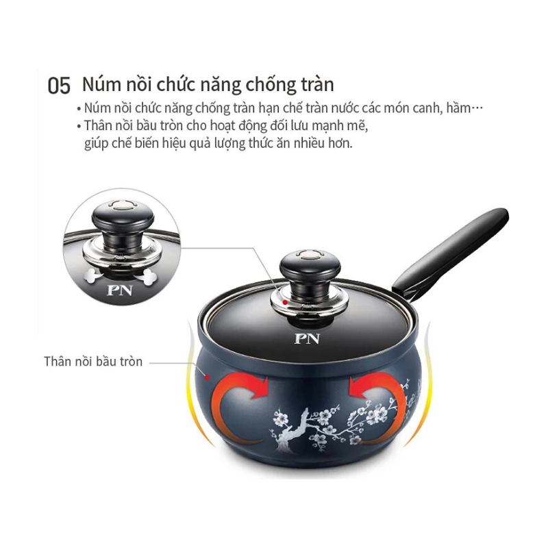 Nồi nhà bếp nhôm POONGNYUN FMPT-18B(IH)