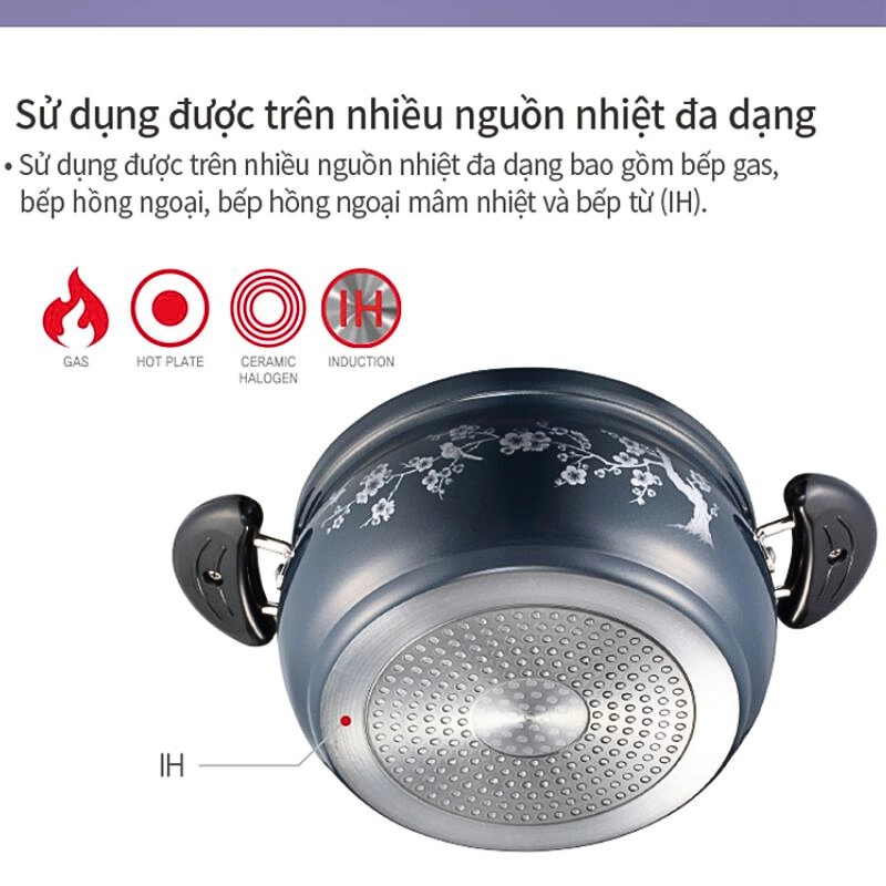 Nồi nhà bếp nhôm POONGNYUN FMPT-24C(IH)