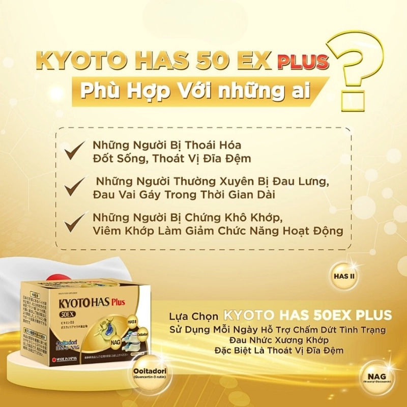 Viên uống hỗ trợ xương khớp Yoro Factory Kyoto Has 50EX Plus 30 viên