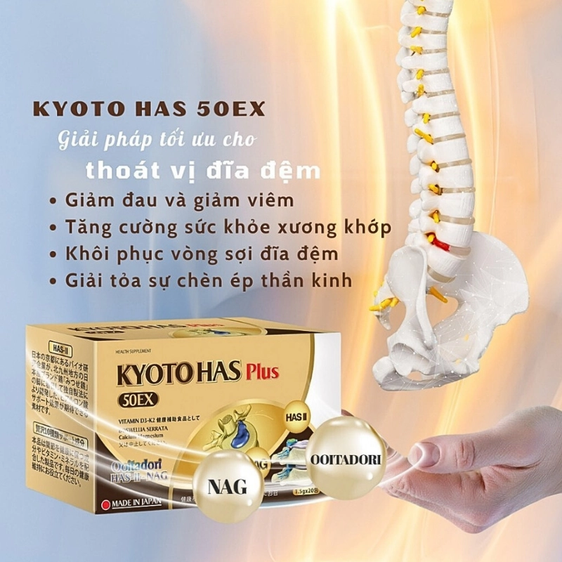 Viên uống hỗ trợ xương khớp Yoro Factory Kyoto Has 50EX Plus 30 viên