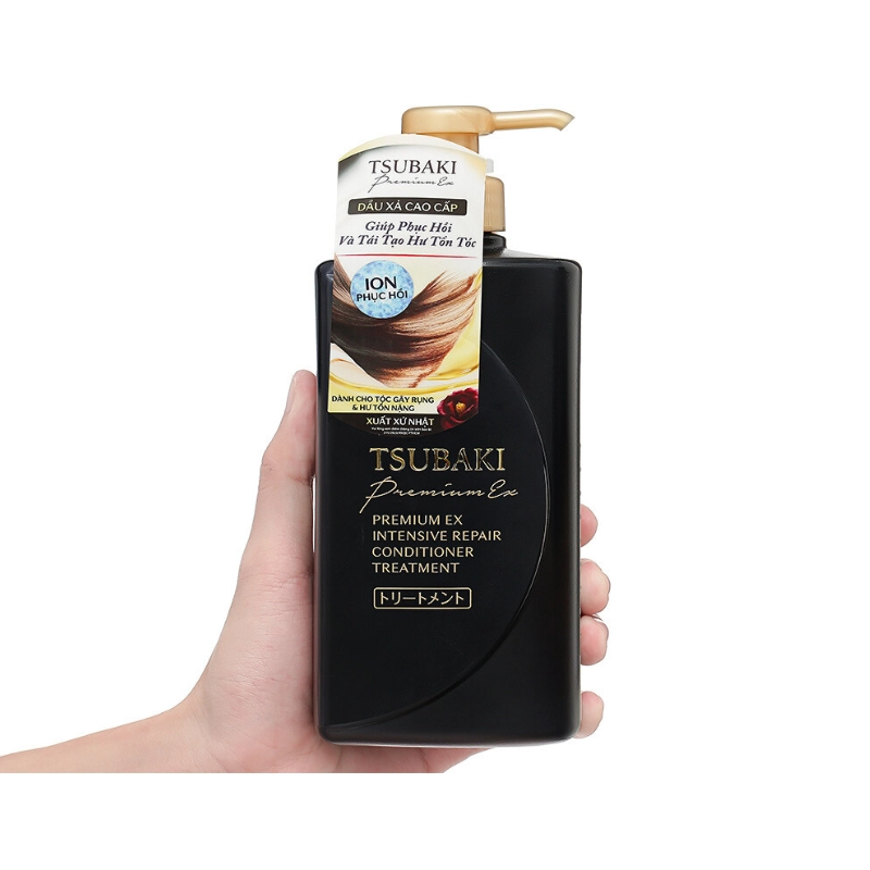 Dầu Xả Phục Hồi Chuyên Sâu Tái Tạo Hư Tổn Tsubaki Premium Ex Intensive Repair Conditioner 490ml 