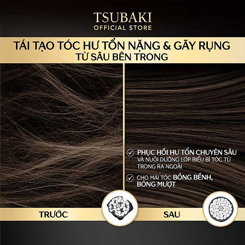 Dầu Xả Phục Hồi Chuyên Sâu Tái Tạo Hư Tổn Tsubaki Premium Ex Intensive Repair Conditioner 490ml 