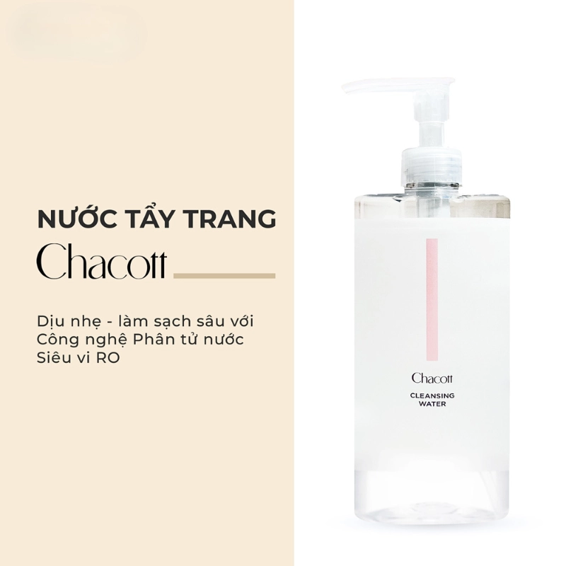 Nước tẩy trang Chacott Cleansing Water 500ml