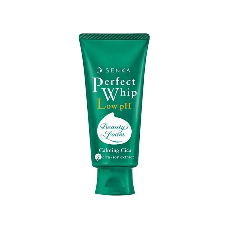Sữa Rửa Mặt Lành Tính Mướt Mịn Senka Perfect Whip Low Ph Calming Cica 100G