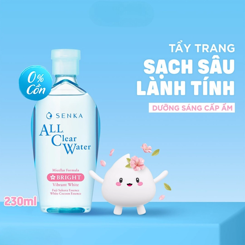 Nước tẩy trang Senka All Cwm Formula Fresh 230ml