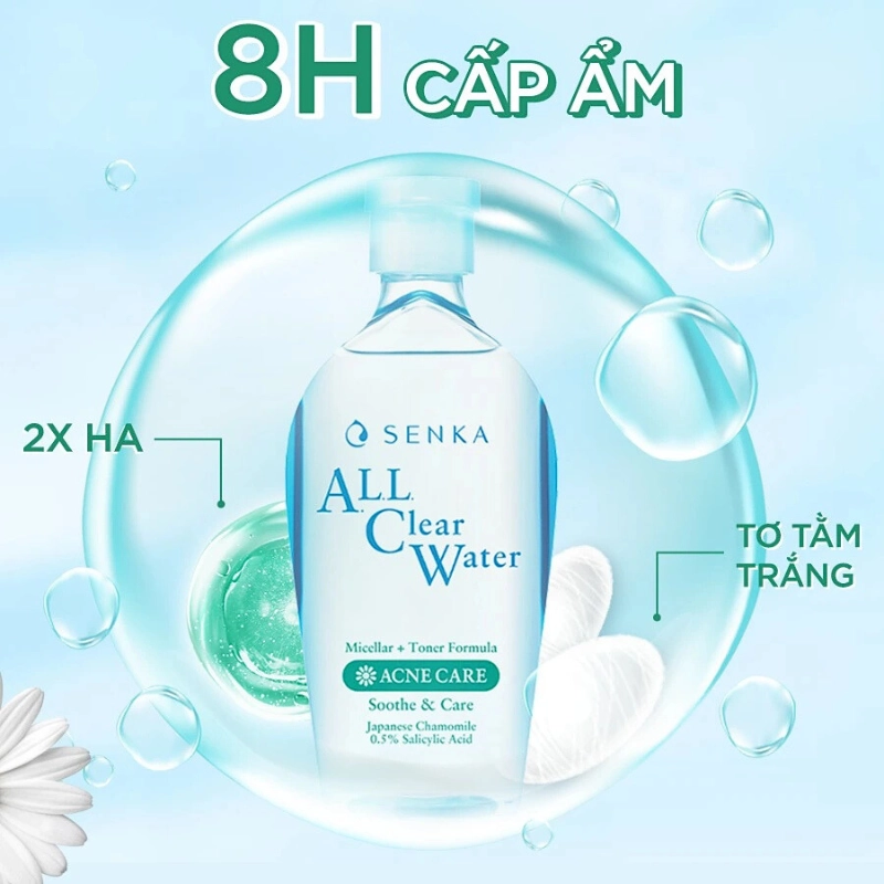 Nước tẩy trang ngăn ngừa mụn Senka Ac Water Acne Care 230ml