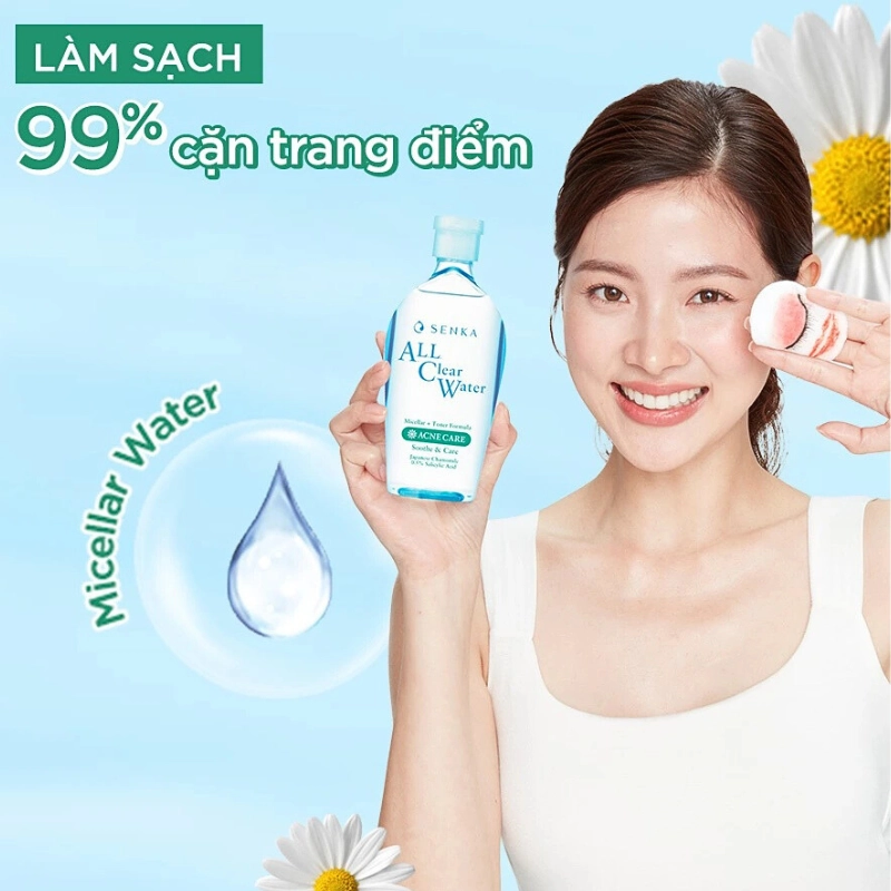 Nước tẩy trang ngăn ngừa mụn Senka Ac Water Acne Care 230ml