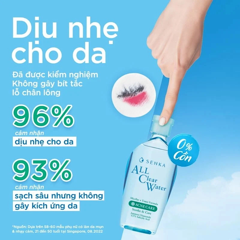 Nước tẩy trang ngăn ngừa mụn Senka Ac Water Acne Care 230ml