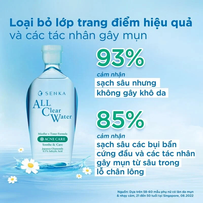 Nước tẩy trang ngăn ngừa mụn Senka Ac Water Acne Care 230ml