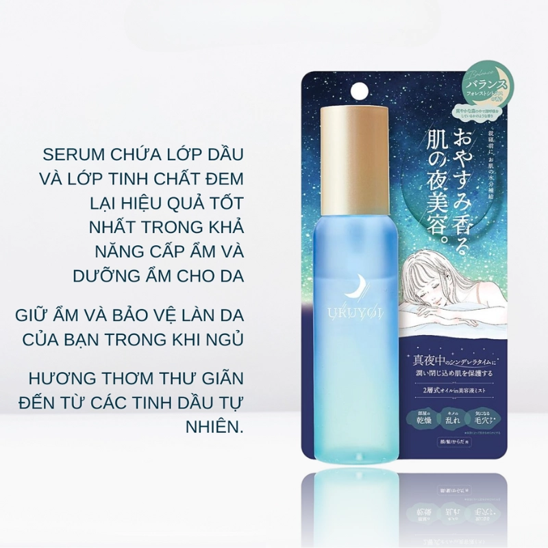 Tinh chất phục hồi cân bằng da ban đêm URUYOI Night Repair Essence Balance 100ML
