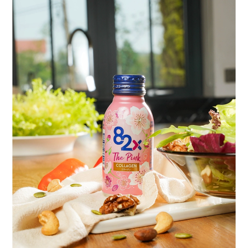 Nước uống Collagen Mashiro 82x The Pink (Hộp 10 chai x 100ml)