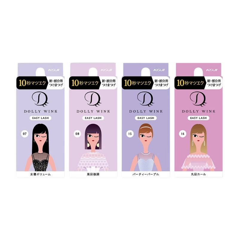 Lông mi giả Koji Dolly Wink Easy Lash (1 cặp + keo dán 1g)