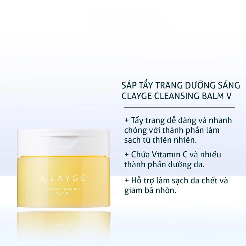 Sáp tẩy trang làm sáng da Clayge Cleansing Balm V