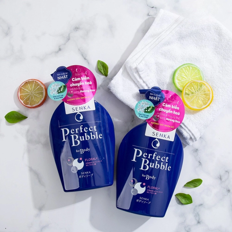 Sữa tắm Senka Perfect Bubble Floral+ 500ml