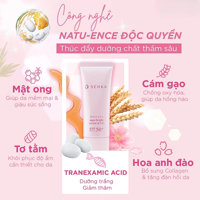 Serum chống nắng Senka Aqua Bright Serum in CC 40g