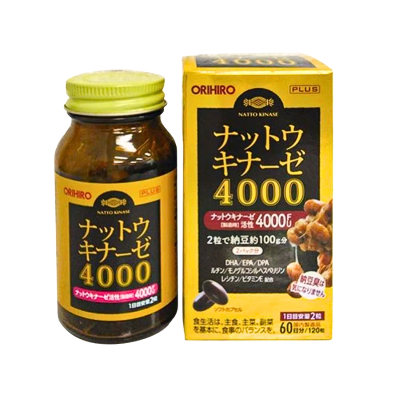 Viên uống hỗ trợ phòng ngừa tai biến Orihiro Nattokinase 120 viên