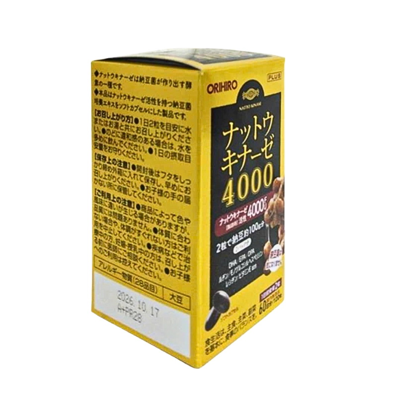 Viên uống hỗ trợ phòng ngừa tai biến Orihiro Nattokinase 120 viên