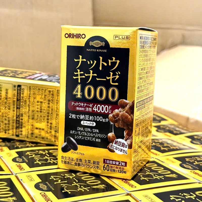 Viên uống hỗ trợ phòng ngừa tai biến Orihiro Nattokinase 120 viên