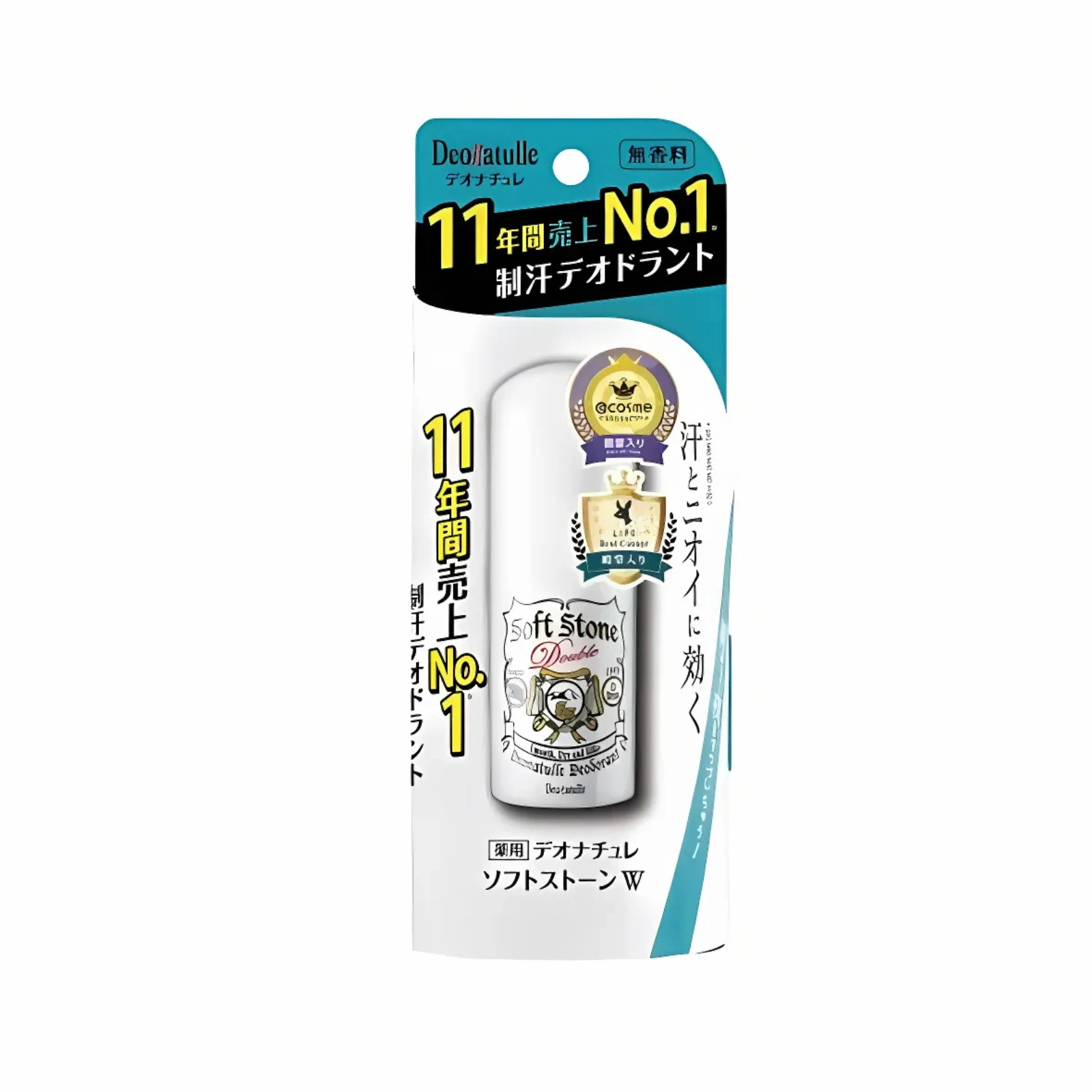 Lăn khử mùi đá khoáng Deonatulle Soft Stone Double Deodorant 20g (Dạng sáp)