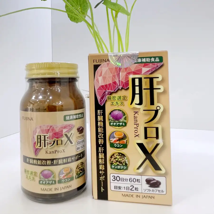 Combo 3 Viên uống bổ gan Kanprox Fujina 60 viên