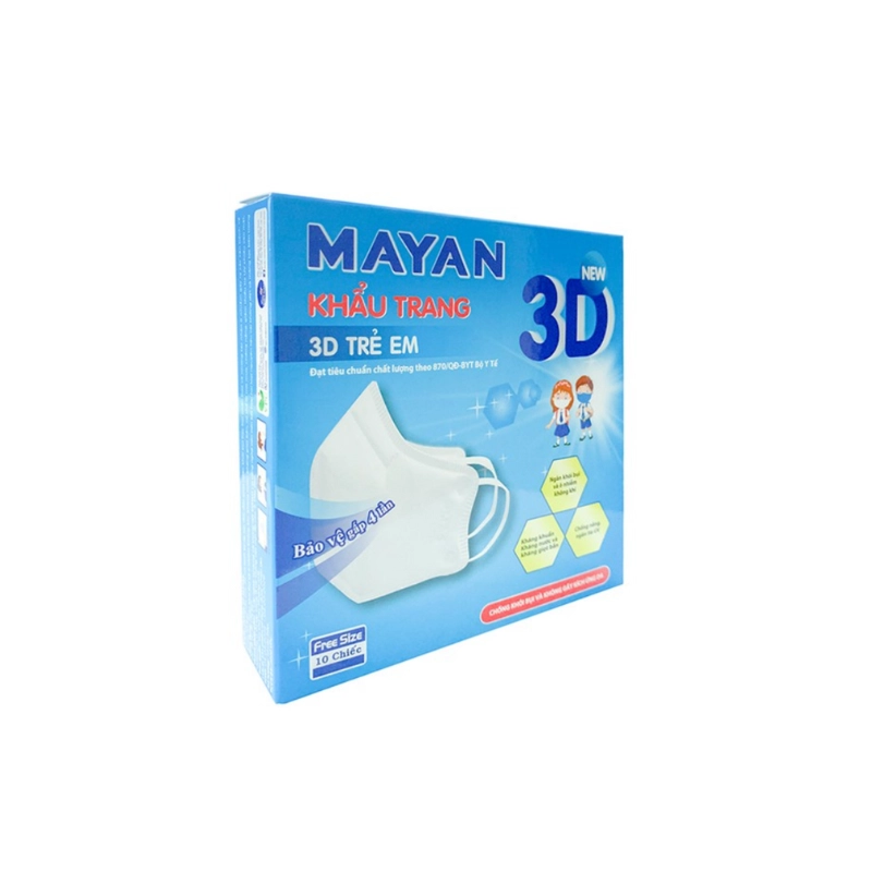 Khẩu trang Mayan 3D 10 cái 
