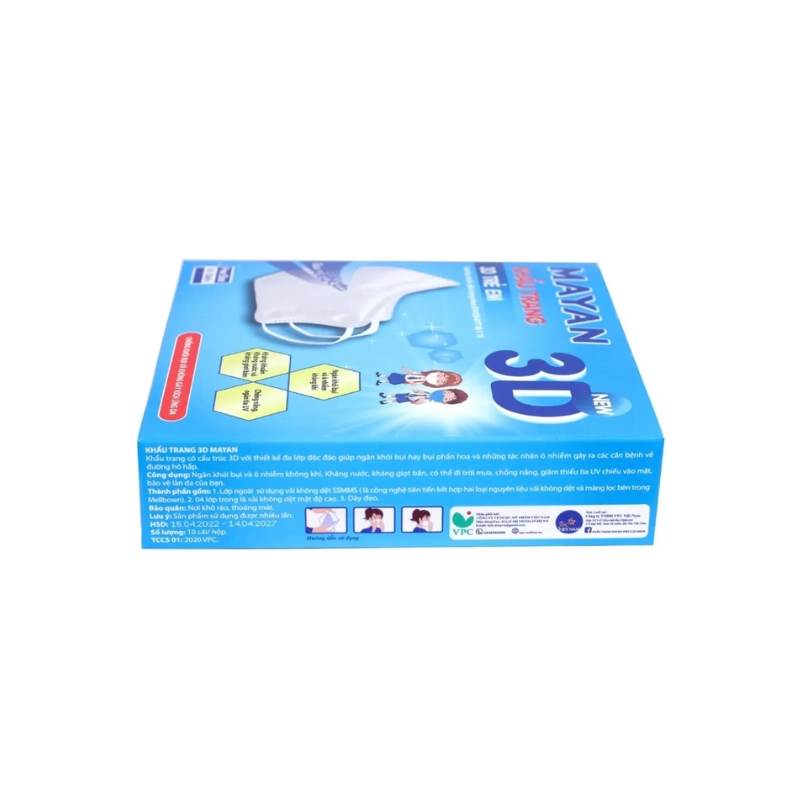 Khẩu trang Mayan 3D 10 cái 