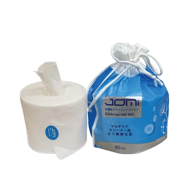 Khăn lau mặt khô Jomi 80 miếng/cuộn
