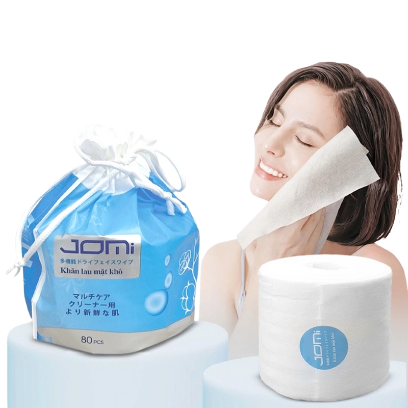 Khăn lau mặt khô Jomi 80 miếng/cuộn