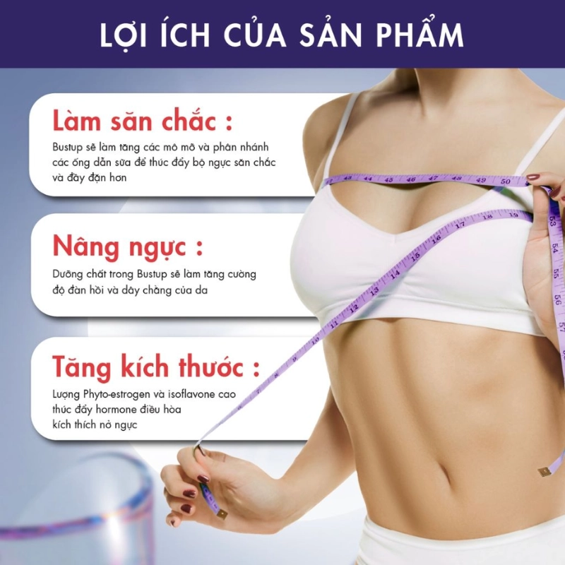 Nước uống tăng kích thước, săn chắc vòng 1 Kinohimitsu Bustup (Hộp 10x50ml)