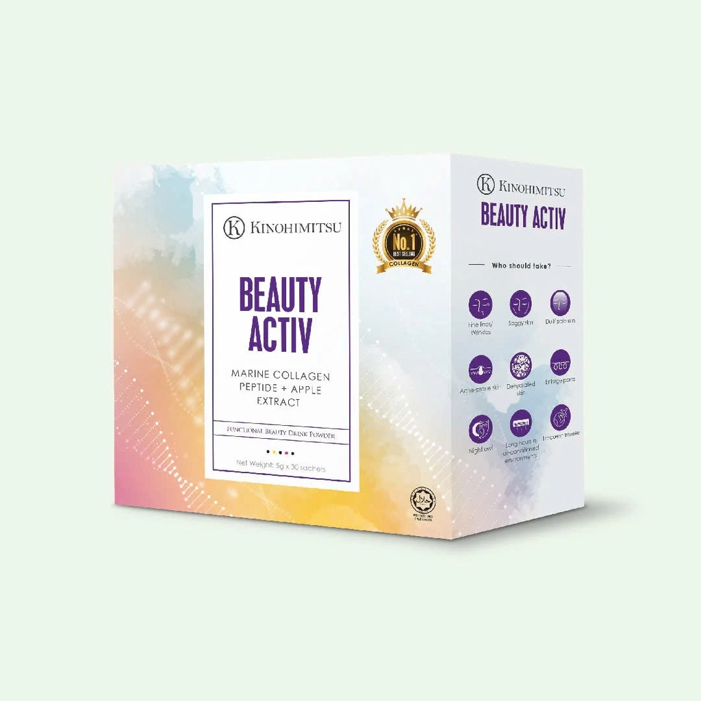 Bột uống chống lão hóa, da sáng và đều màu Kinohimitsu Beauty Activ 5G