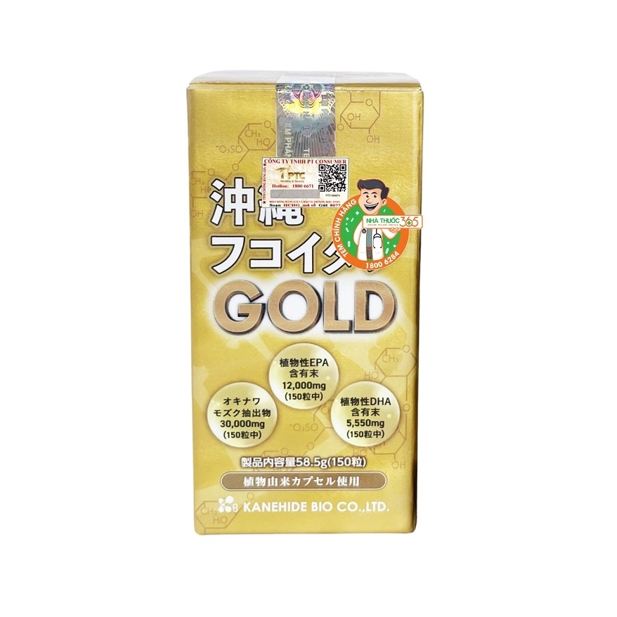 Viên nang hỗ trợ điều trị ung thư & chống suy mòn khối cơ Okinawa Fucoidan Gold – 150 viên