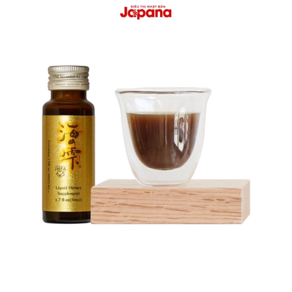 Nước uống dạng tảo, tăng cường đề kháng, ngăn ngừa ung thư Fucoidan Umi No Shizuku (3 hộp x 10 chai x 50ml)
