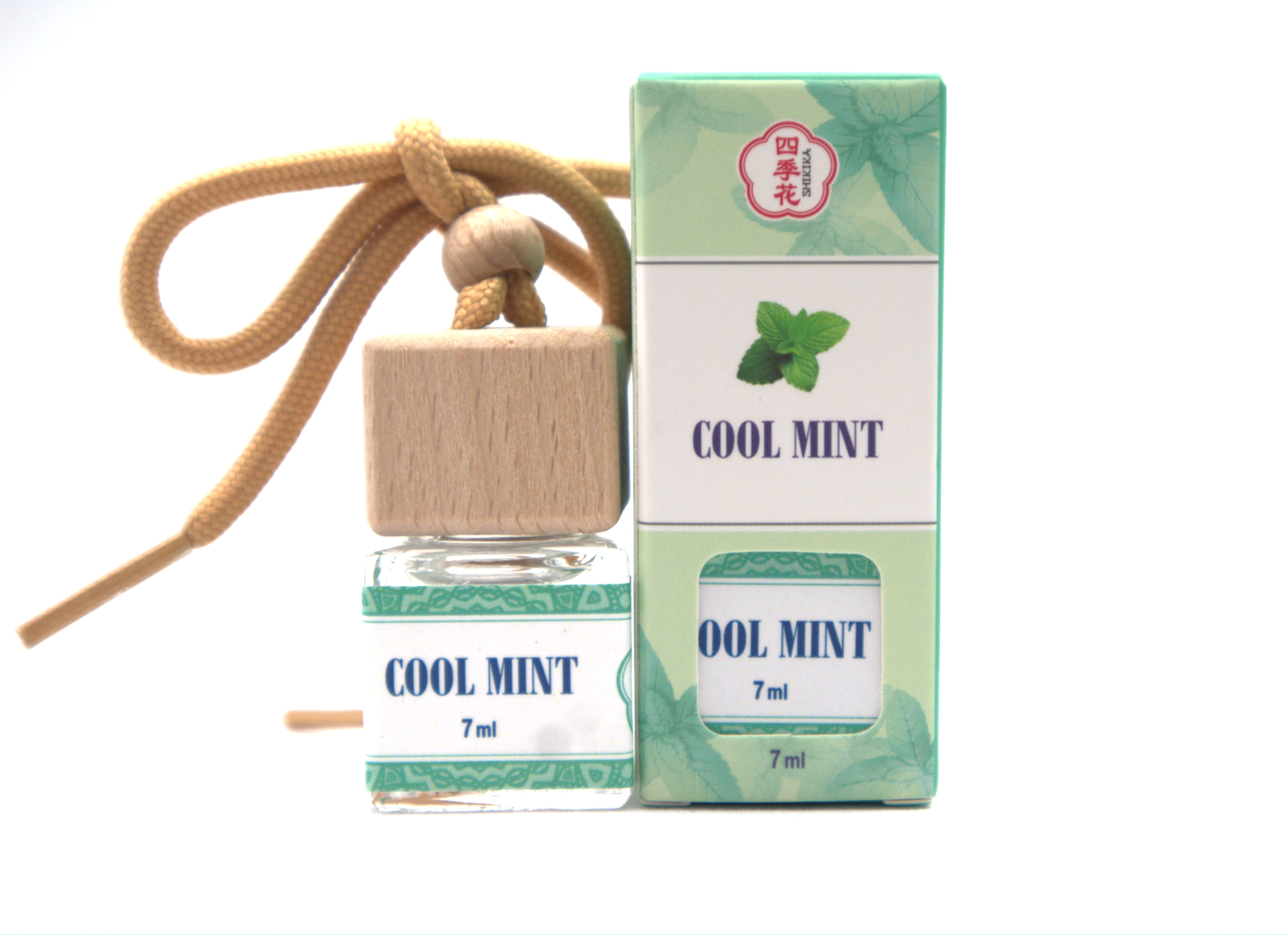 Nước hoa ô tô Shikika Cool Mint - Hương bạc hà 7ml